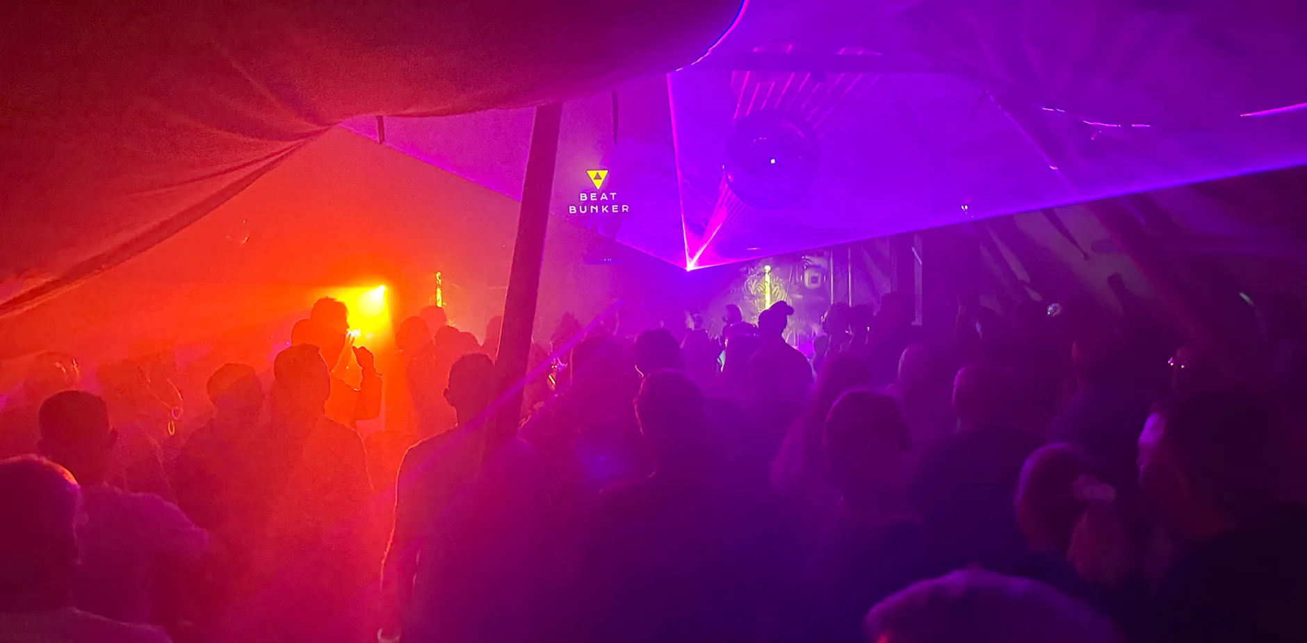 The steel-framed geodome that became the Beat Bunker.